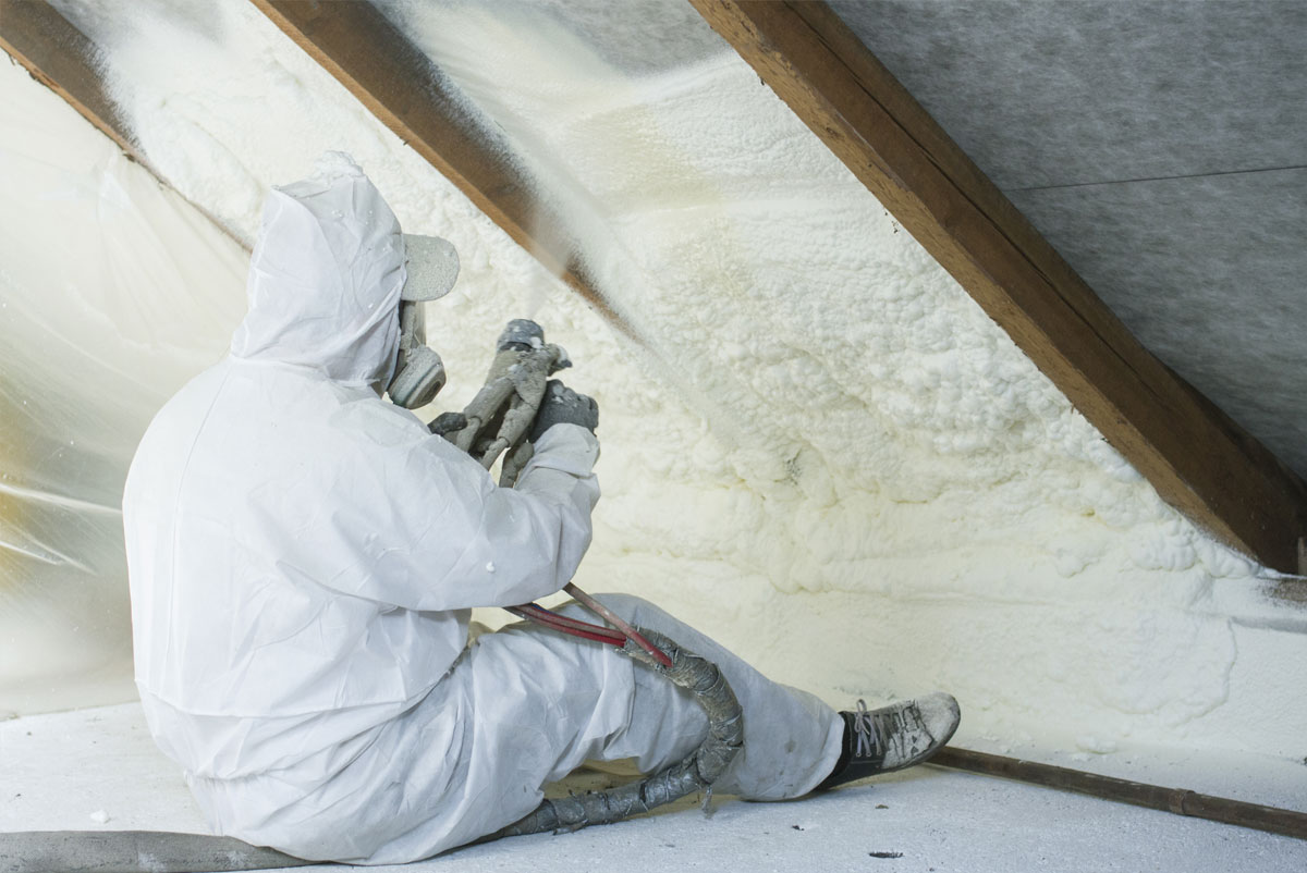 Upgrading your home’s insulation to spray foam.
